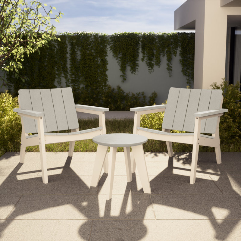Chaise d'extérieur à assise profonde, Bois flotté fumée