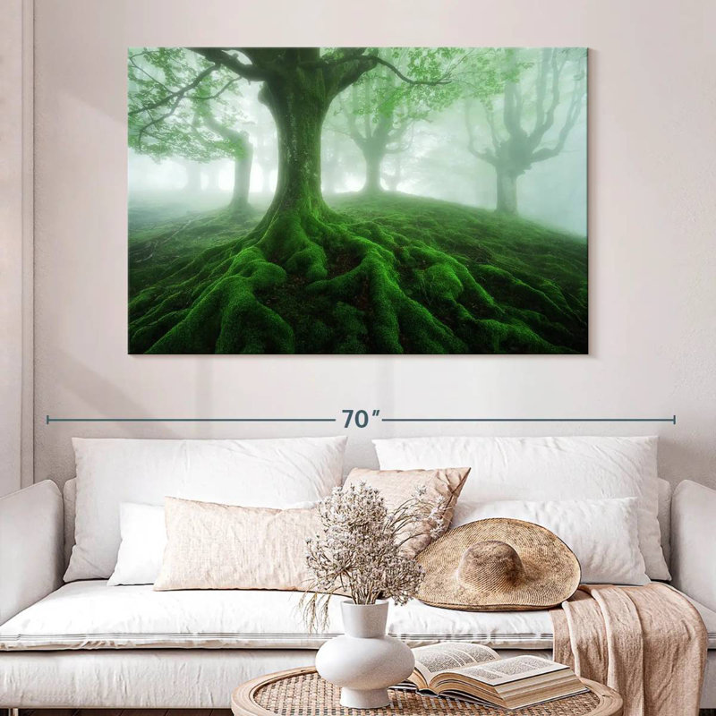 Forêt brumeuse Alvord Mossy, H 34 po x l 51 po