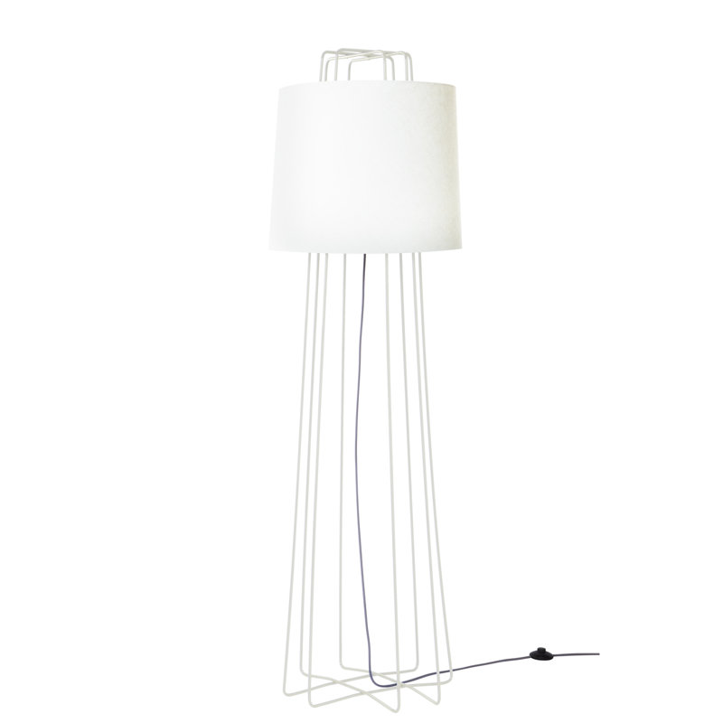 Perimeter Floor Lamp, White, White