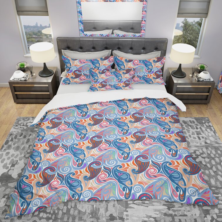 DesignArt Traditional Paisley Duvet Cover Set | Wayfair