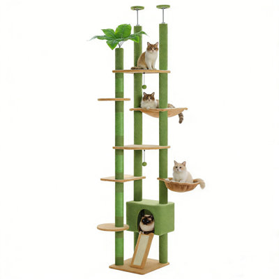 90.5''~100.4'' Height Floor to Ceiling Cactus Cat Tree