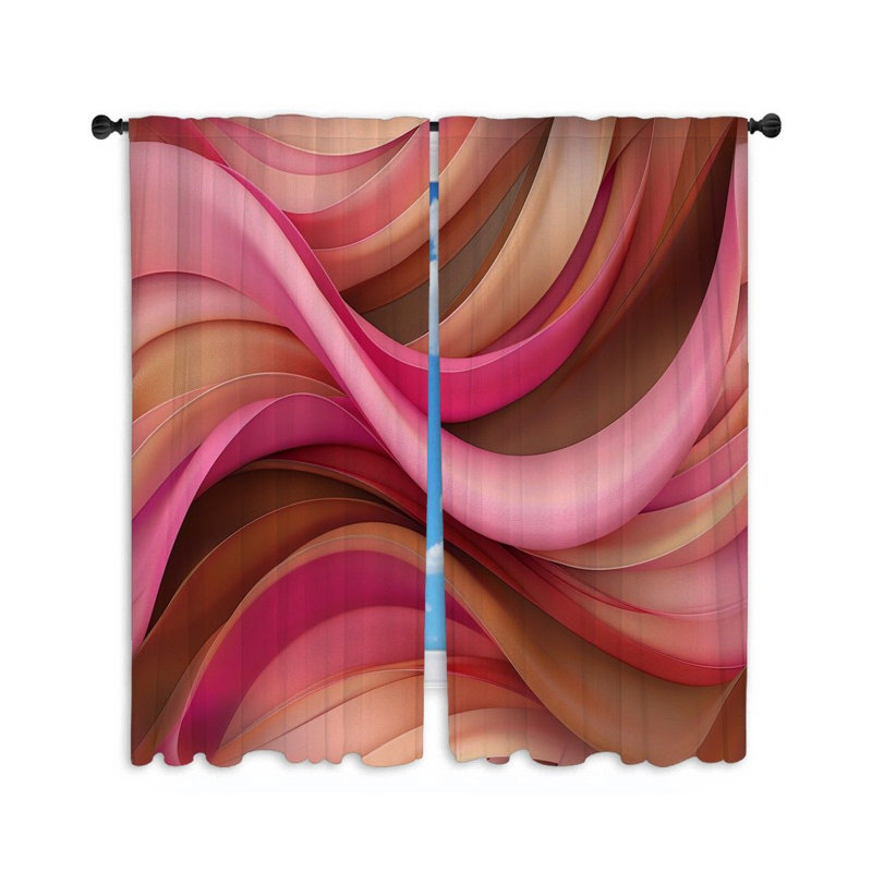 Paire de rideaux obscurcissant en polyester, L 40 po x L 63 po