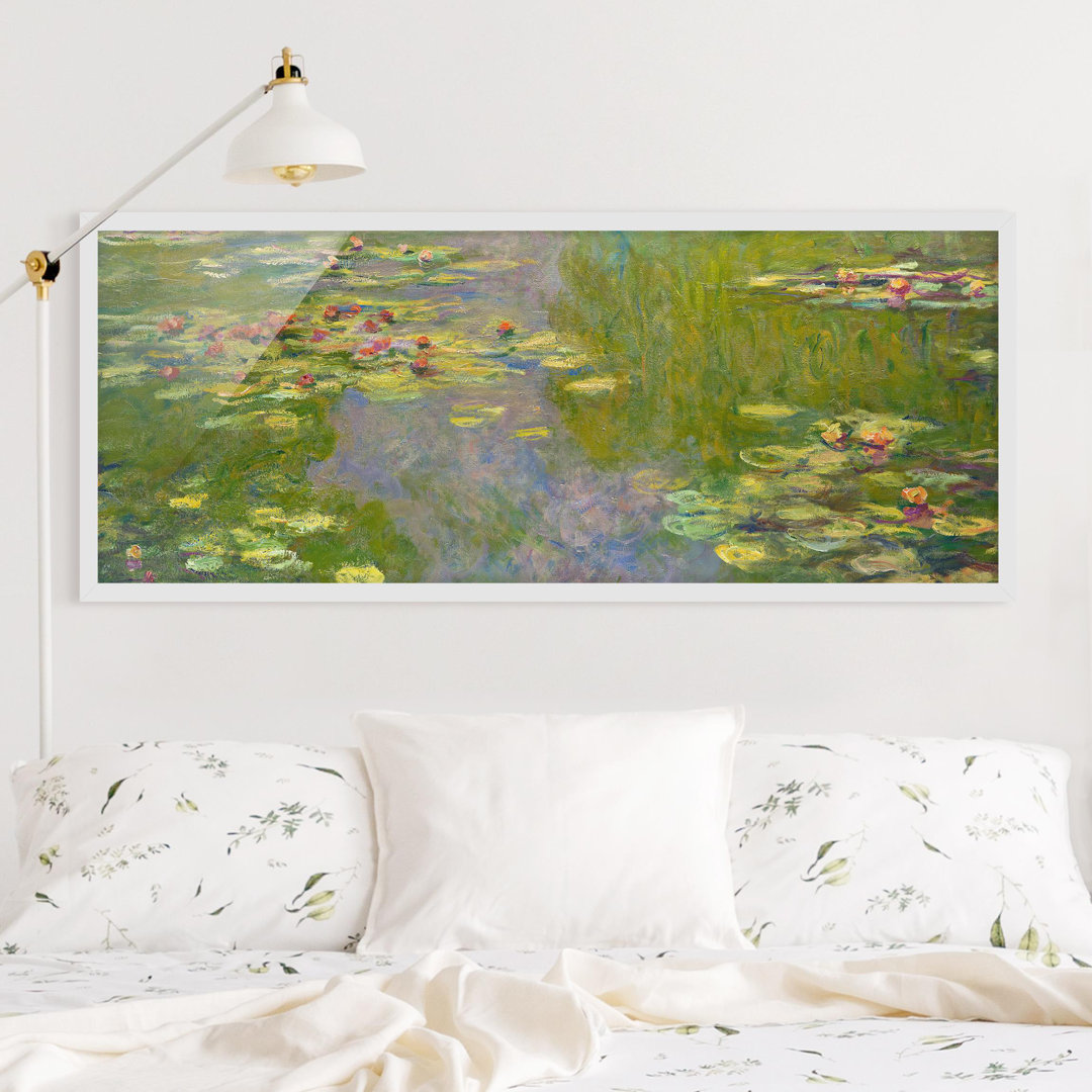 Gerahmtes Poster GrÃ¼ne Seerosen von Claude Monet