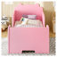 Structure de lit pour tout-petits en forme d'ours rose-869377898