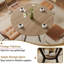 4 pièces 31,49 pouces table basse ronde avec table de rangement pour 2 ou 3 tablettes-131989839