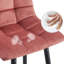 Breyson Upholstered Counter Stool with Metal Frame-1157382917