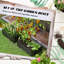 Brently Set of 2 Raised Garden Bed, 100 x 60 x 30 cm, Dark Grey