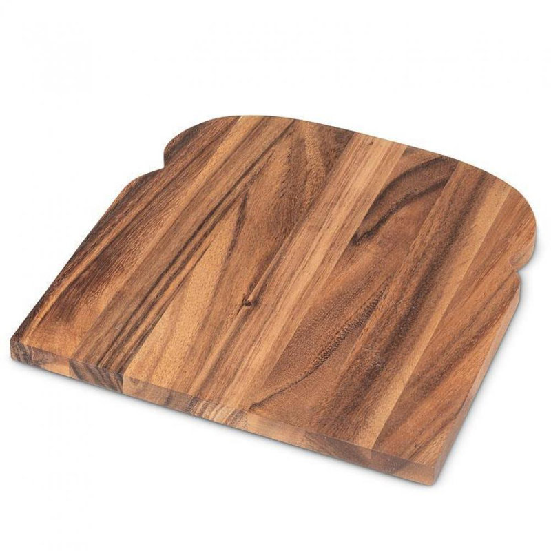 Slice Of Bread Shaped Cutting Board, 10" W x 10" L