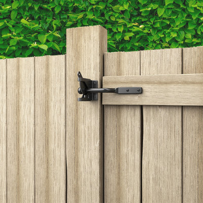 Skysen Steel Vinyl Wood Aluminum Fence Automatic Closing Gate Locks Black