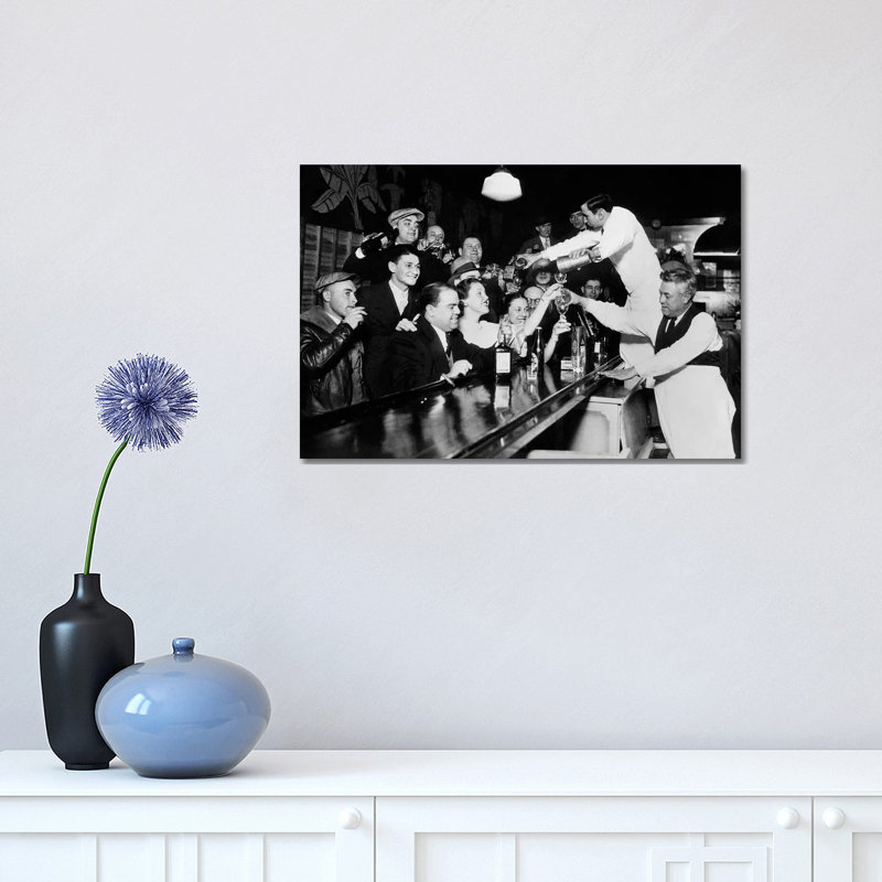 End Of The Prohibition Party - Print on Canvas, 30.48 cm H x 45.72 cm W, No Frame