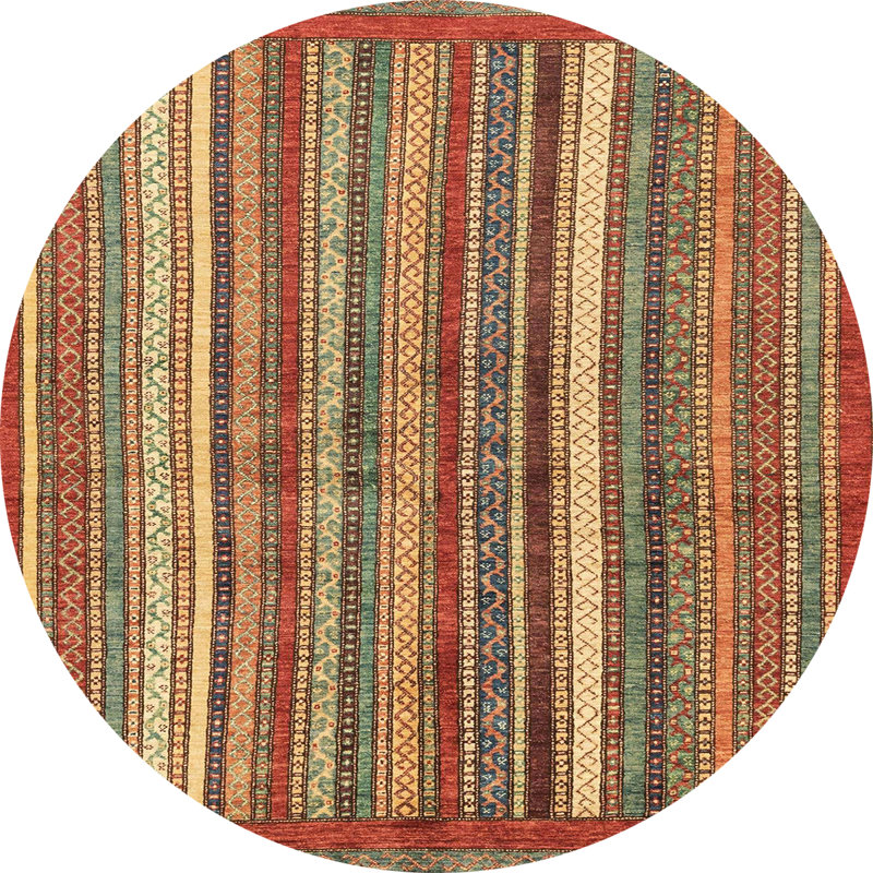 Abstract Indoor Rug, Round 6'