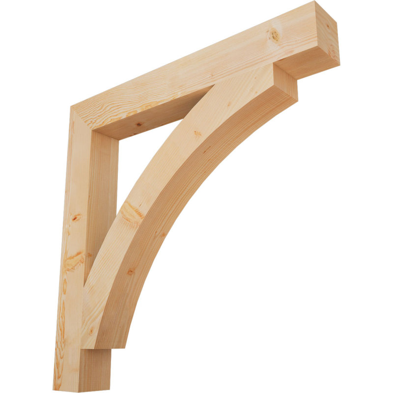 Support de bloc lisse Thorton l 5 5 po x P 46 po x H 46 po, Sapin de Douglas, H 46 po x l 5,5 po x P 46 po