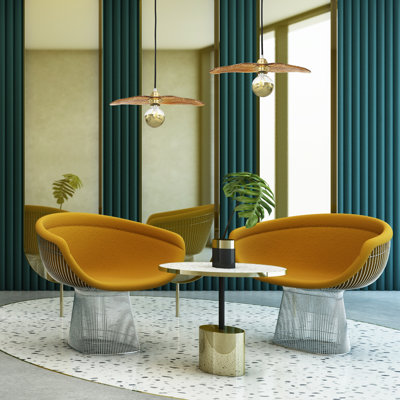 Farfalla 1 - Light Gold Geometric Pendant