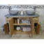Delagarza 1230mm Double Bathroom Vanity with Vessel Stone Basin-37305116