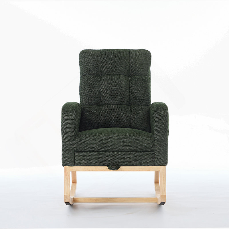 Chaise berçante Modern, Vert foncé