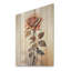 Rose monochromatique Elegance I - rose sur bois-779611089