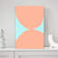 Abstrait, pêche, courbes, abstrait, contemporain, impression murale élégante-129965867