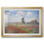 Tulip Fields with the Rijnsburg Windmill-Claude Monet - reproduction d'art encadrée avec passe-partout et verre - 1886-534353906-534353908-534353914