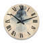 Horloge murale en bois massif Alyca-1272536449