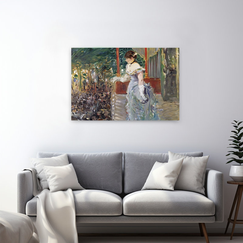 Café Concert, 1879 Impression d'art mural abstraite impressionniste représentant une architecture contemporaine