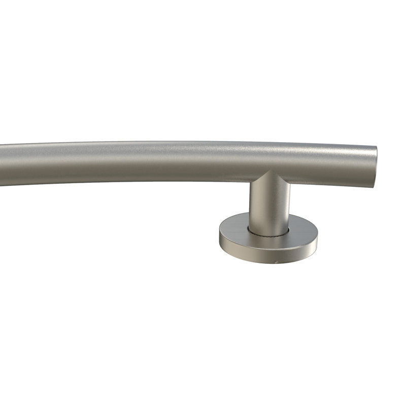 Wave Designer Grab Bar, 3.5" H x 16" W x 1.25" D, Satin Brushed Nickel