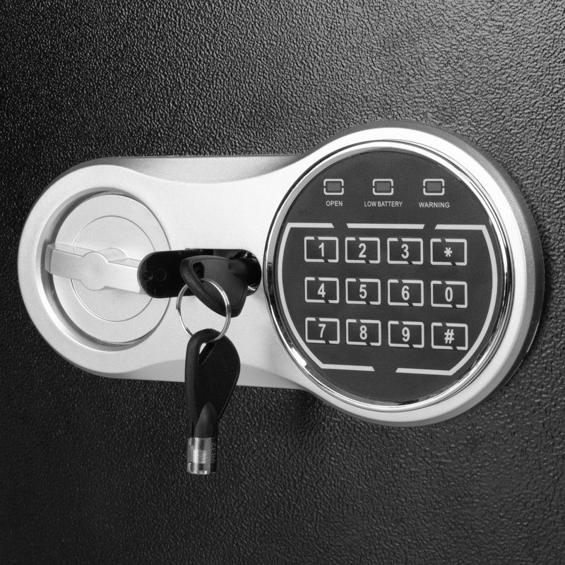 Electronic Safe Box with Key/Dial/Combination Lock