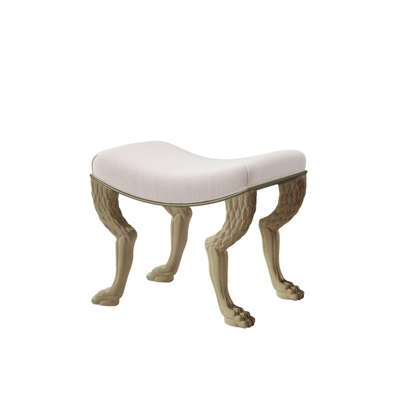 Nob Solid Wood Accent Stool, Dune, Neutral 1358-92