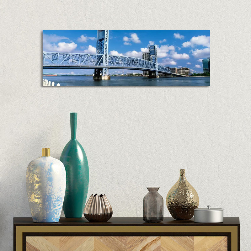 Main Street Bridge, Jacksonville, Florida, USA by Panoramic Images - Wrapped Canvas Panoramic Gallery-Wrapped Canvas Giclée