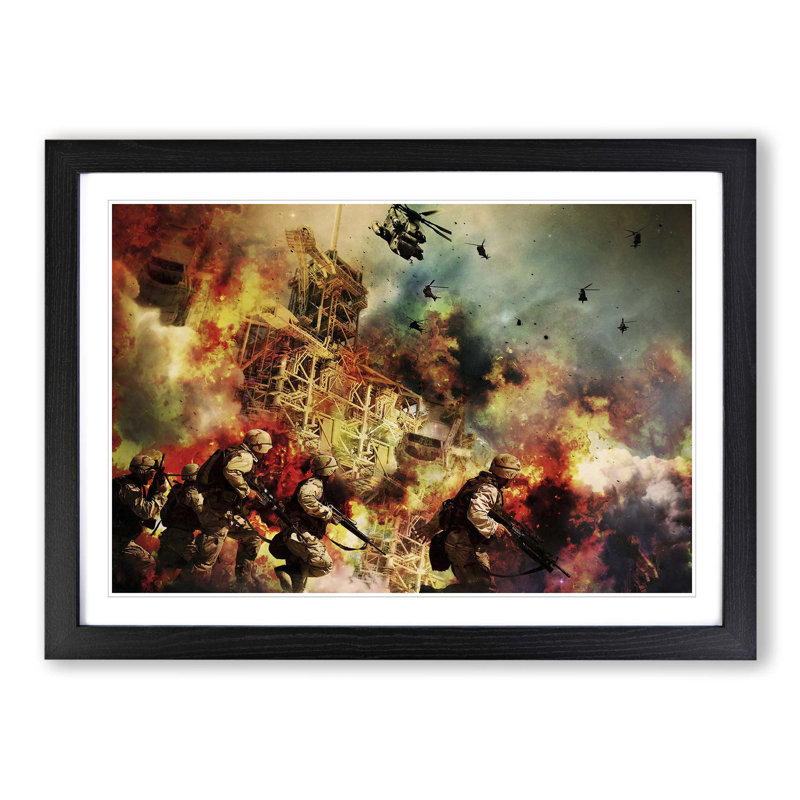 Single Picture Frame Print, Black