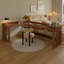 Bureau en bois massif en L noyer clair avec 1 tiroir-688747637-688747528