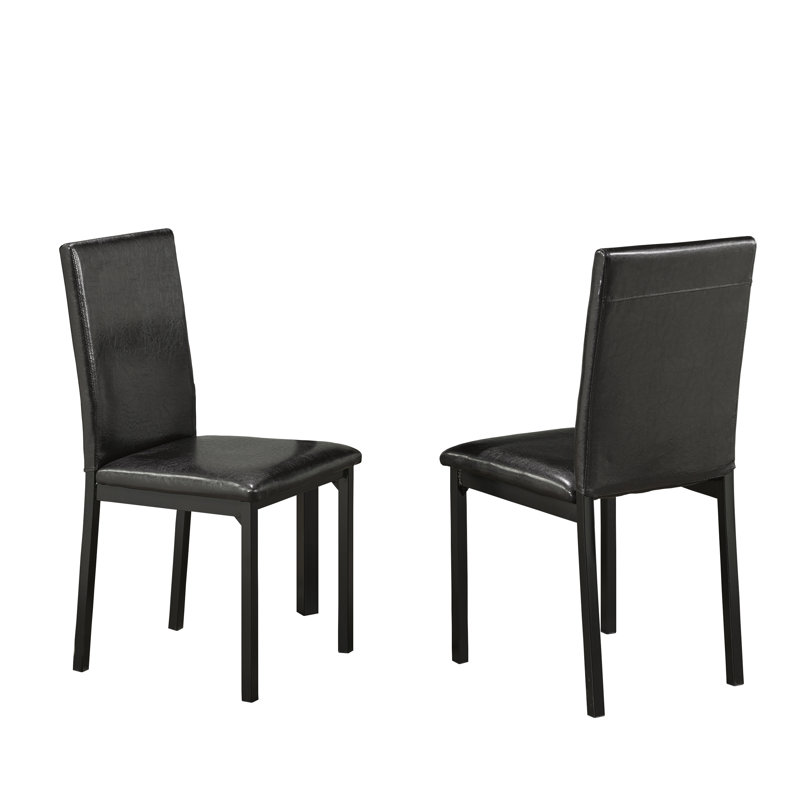 Pennington 18.5'' H Faux Leather Upholstered Metal Dining Chair