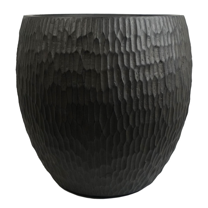 Inoke Planters Handmade Pot Planter, Black