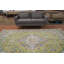 Tapis vert géométrique 7x9