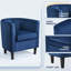 Fauteuil en velours revêtu de tonneau-1461668341