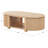 Christy Reeded Oval Coffee Table-1098960316