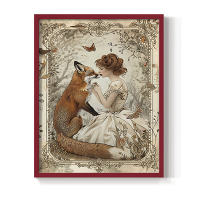 WOMEN Series CDIX Framed Print - Solid Wood