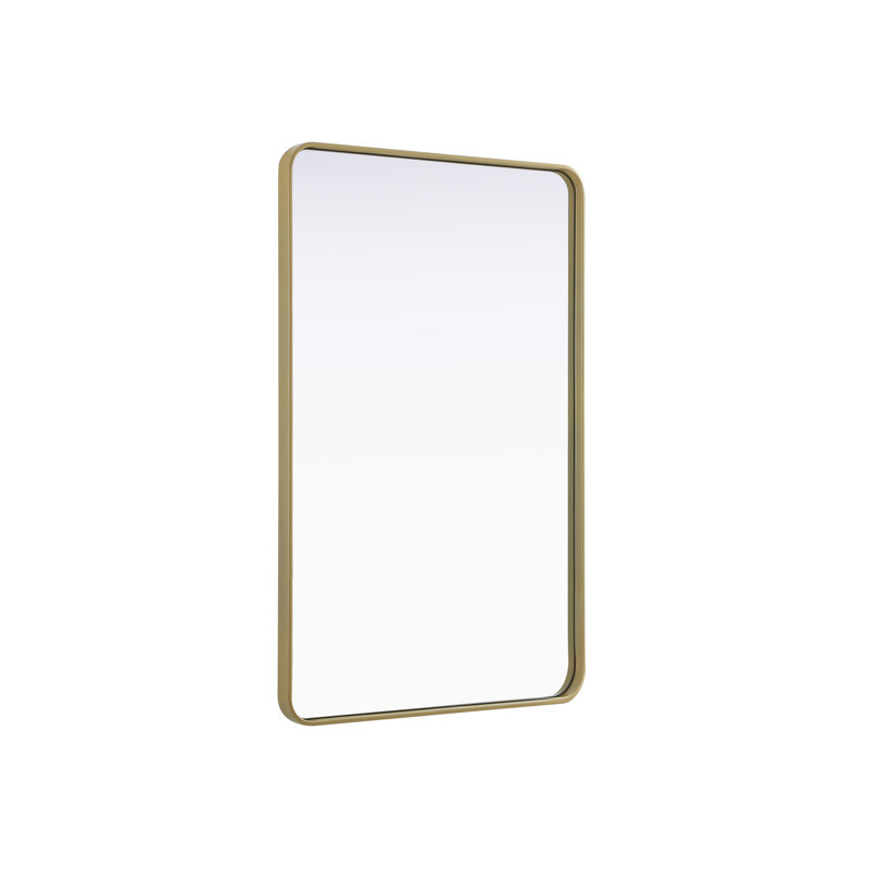 Erath Contour Metal Mirror, Brass, 48" x 30"