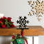 Snowflake Metal Christmas Stocking Holder - 5"