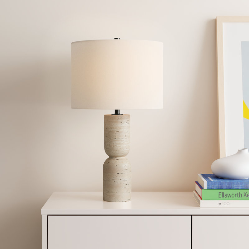 Jamia Table Lamp, Ivory