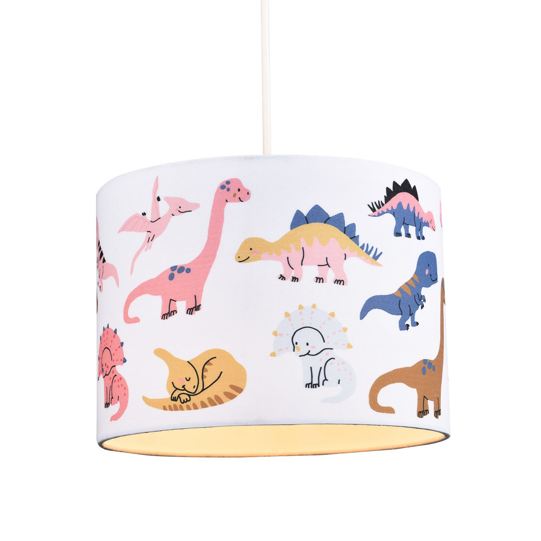 Cotton Blend Drum Lamp Shade 18cm (Screw On)