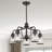 Derrick 5 - Light Steel Dimmable Classic / Traditional Chandelier-1680577466