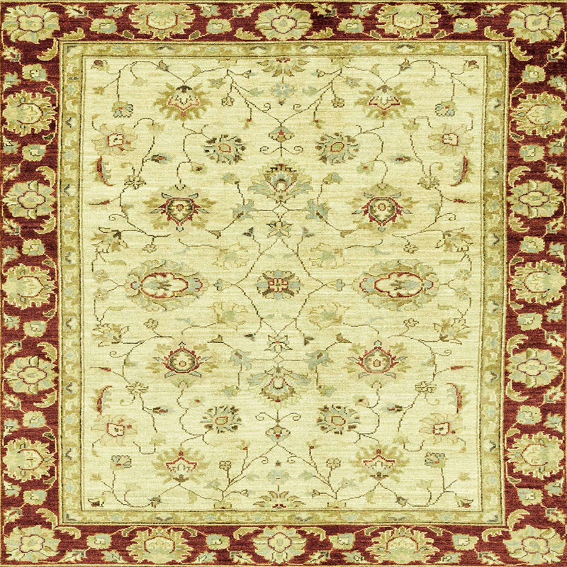 Tapis abstrait moderne 2966, Carré 6 pi