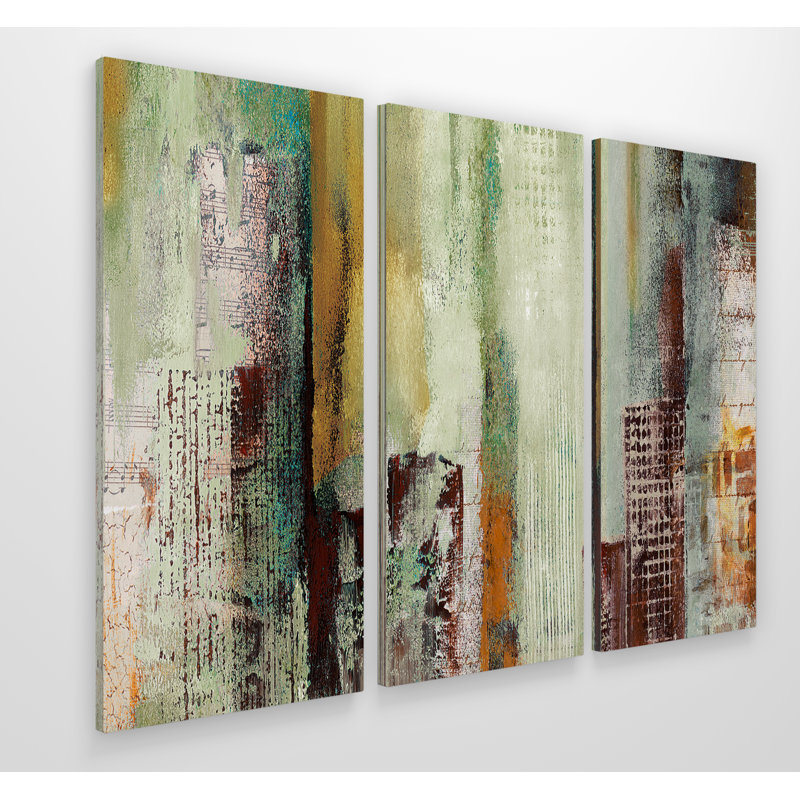 « variation », reproduction de peinture à l’acrylique à multiples images sur toile tendue, H 32 po x l 48 po