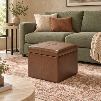 Hanscom Vegan Leather Storage Cube
