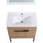 Meuble-lavabo de 30 pouces avec lavabo, meuble-lavabo autoportant ou flottant en option: conversion 30 * 18