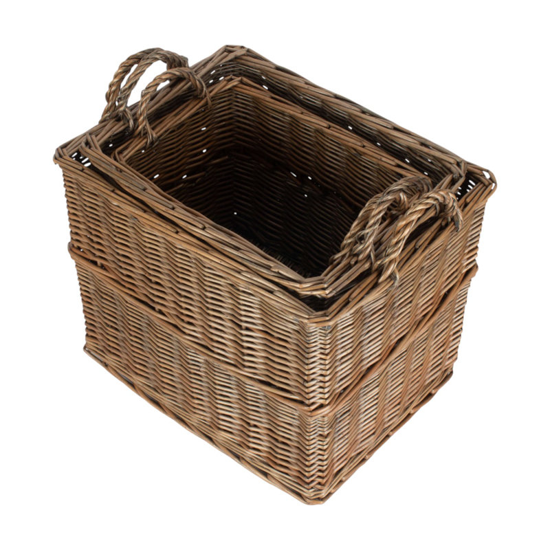 46cm W x 35cm D Wicker Log Store