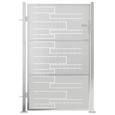 Silver Stainless Steel Gate