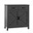 Kitchen Storage Cabinet, Modern Farmhouse Buffet Cabinet With Storage, Coffee Bar With 2 Drawers And 2 Doors, Floor Sideboard Buffet For Living Room, Dining Room, Bathroom, (Black)