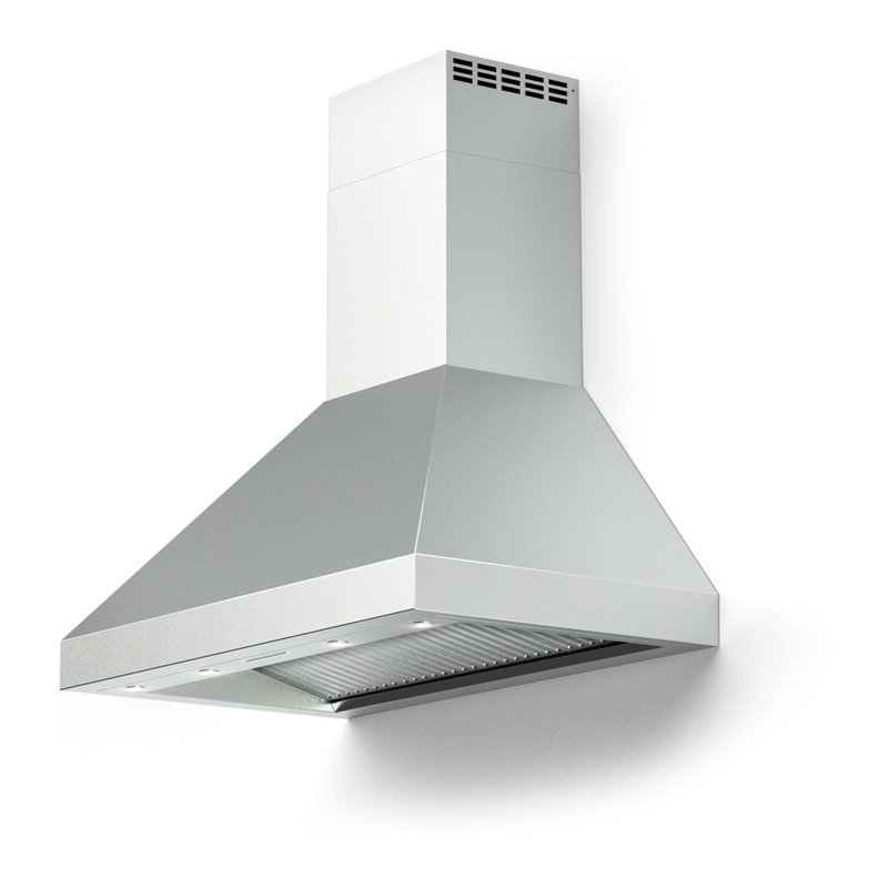 36" 600 CFM Convertible Wall Mount Range Hood, Stainless Steel, 36"
