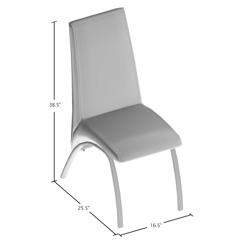 Chaise d'appoint Coetta, Gris, Doré clair